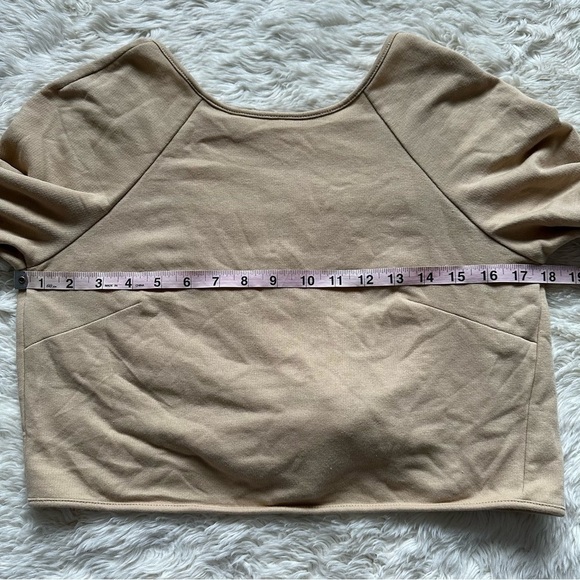 Lovers + Friends x Revolve Langley Top Tie Back Taupe Neutral XS NWT New - Picture 7 of 9